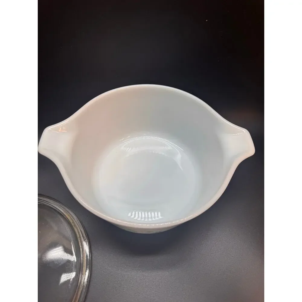 Vintage 1961 PYREX promotional Bride's casserole dish 1.5 qt w/lid RARE!